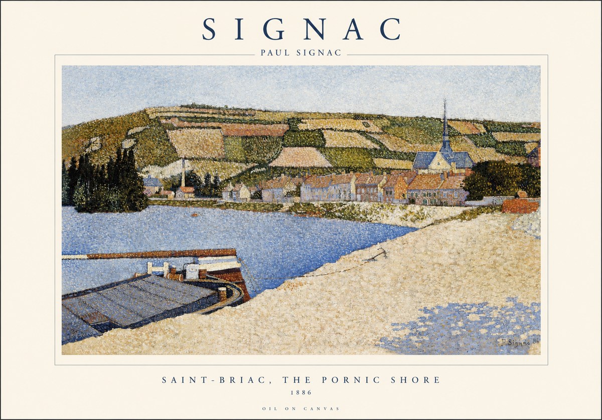Signac Saint-briac, the Pornic Shore No1 - Plakat