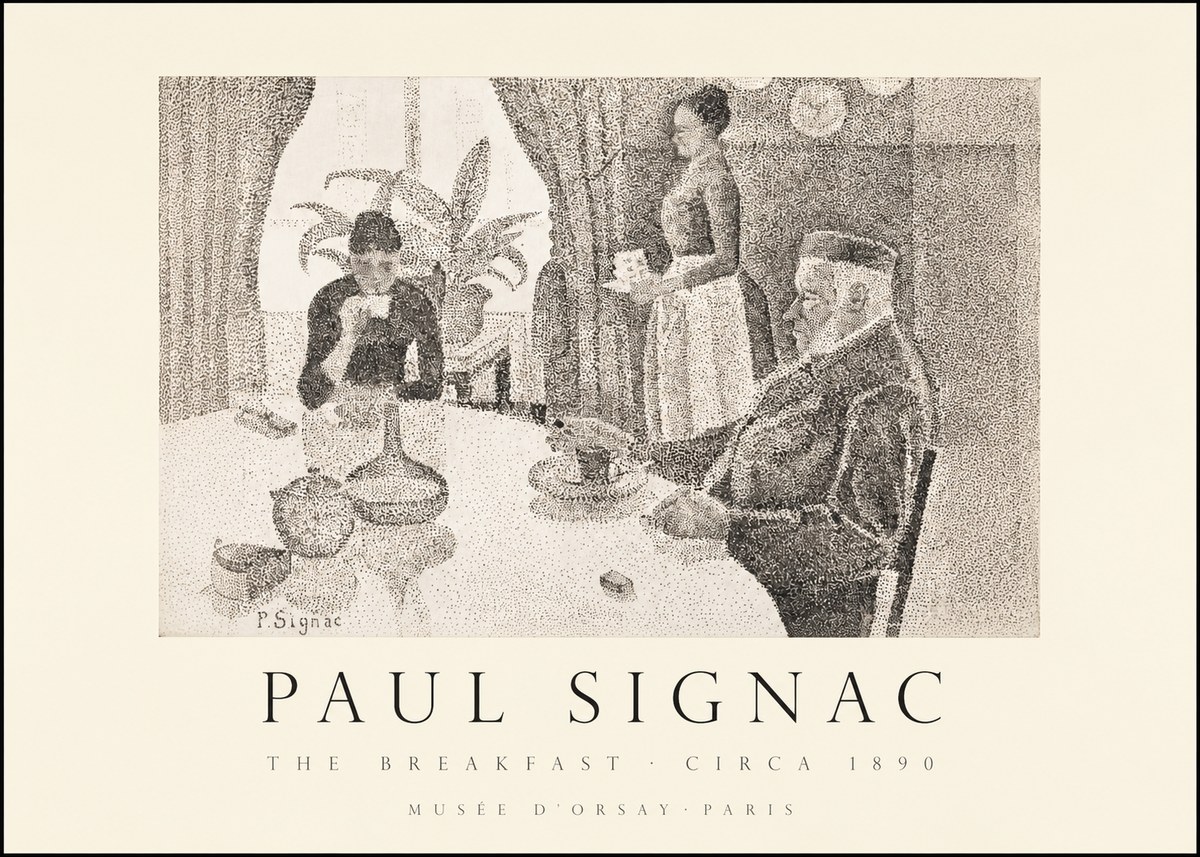 Signac The Breakfast No1 - Plakat
