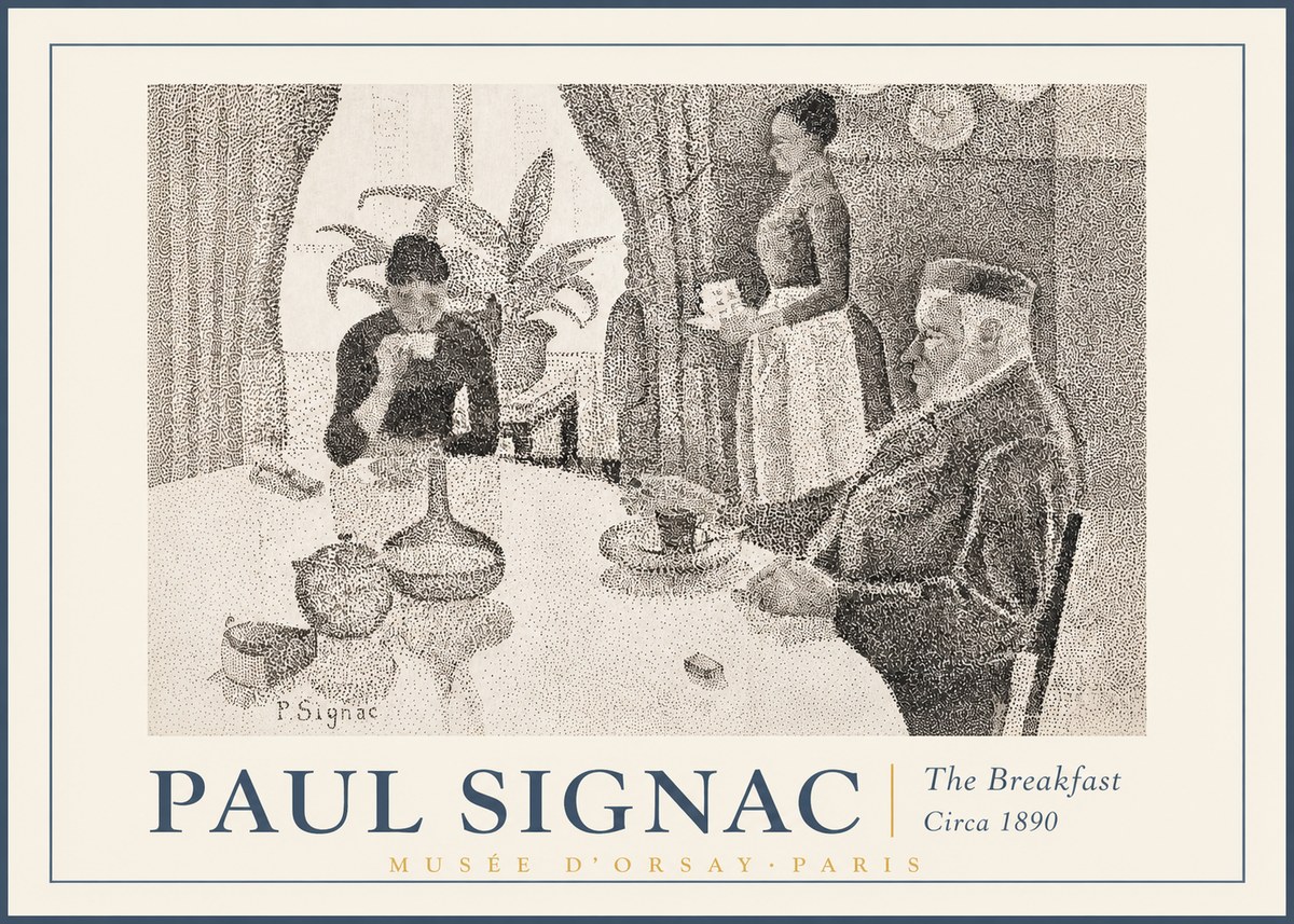 Signac The Breakfast No2 - Plakat