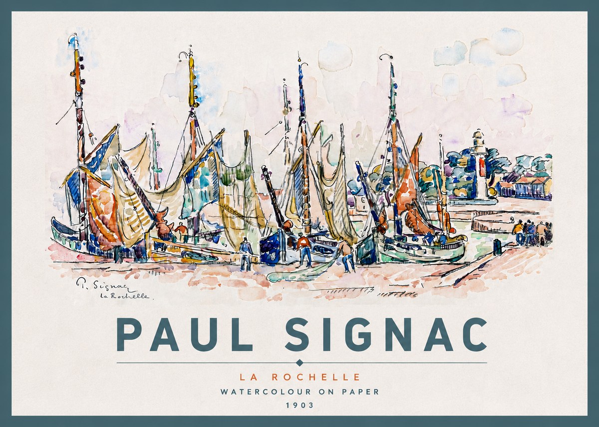 Signac La Rochelle I No4 - Plakat
