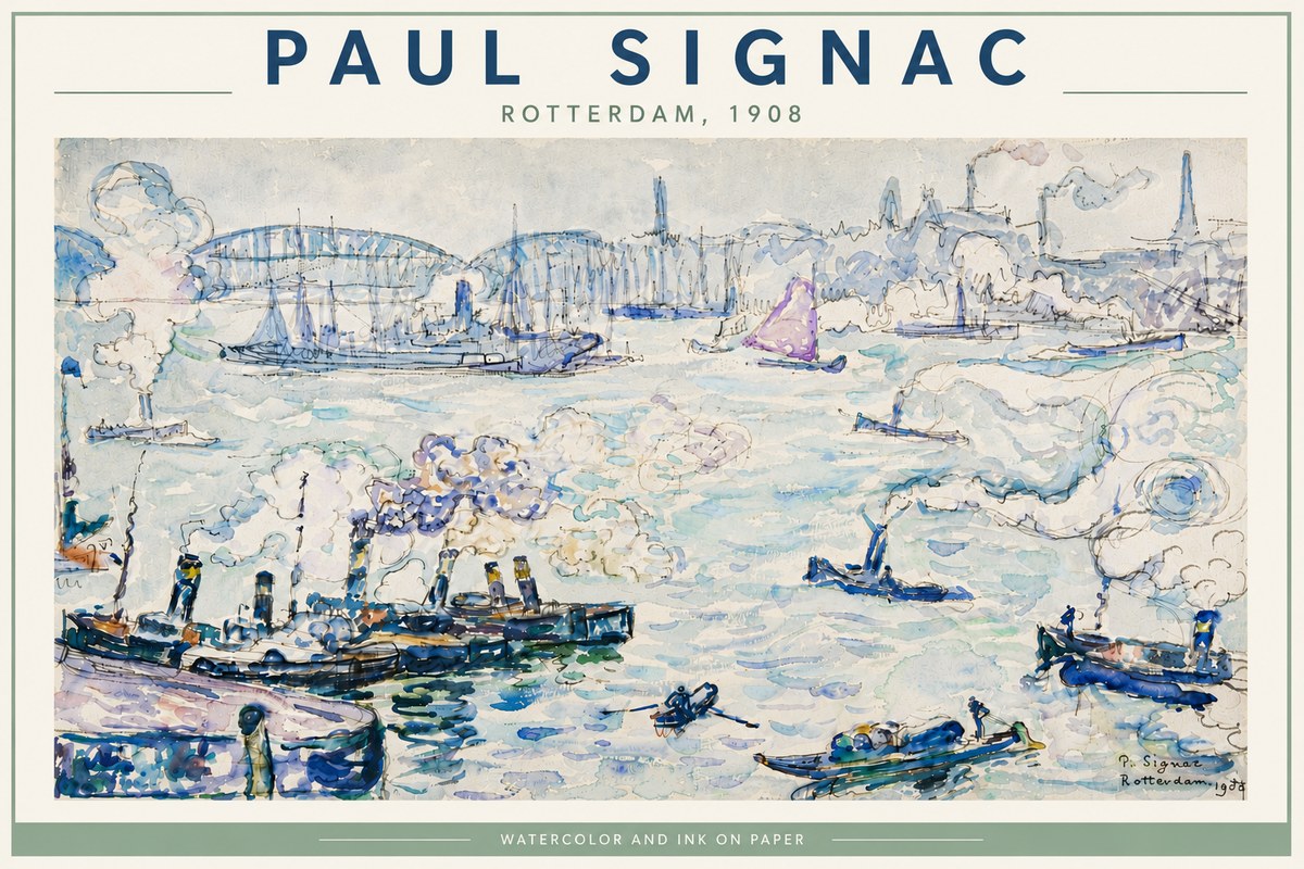 Signac Rotterdam, 1908 No6 - Plakat