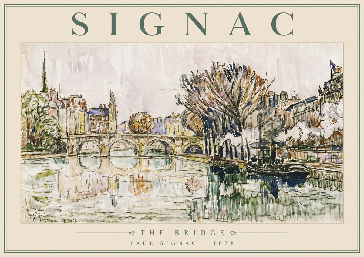 Signac The Bridge I No5 - Plakat