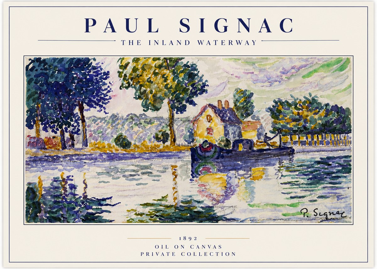Signac The Inland Waterway No3 - Plakat