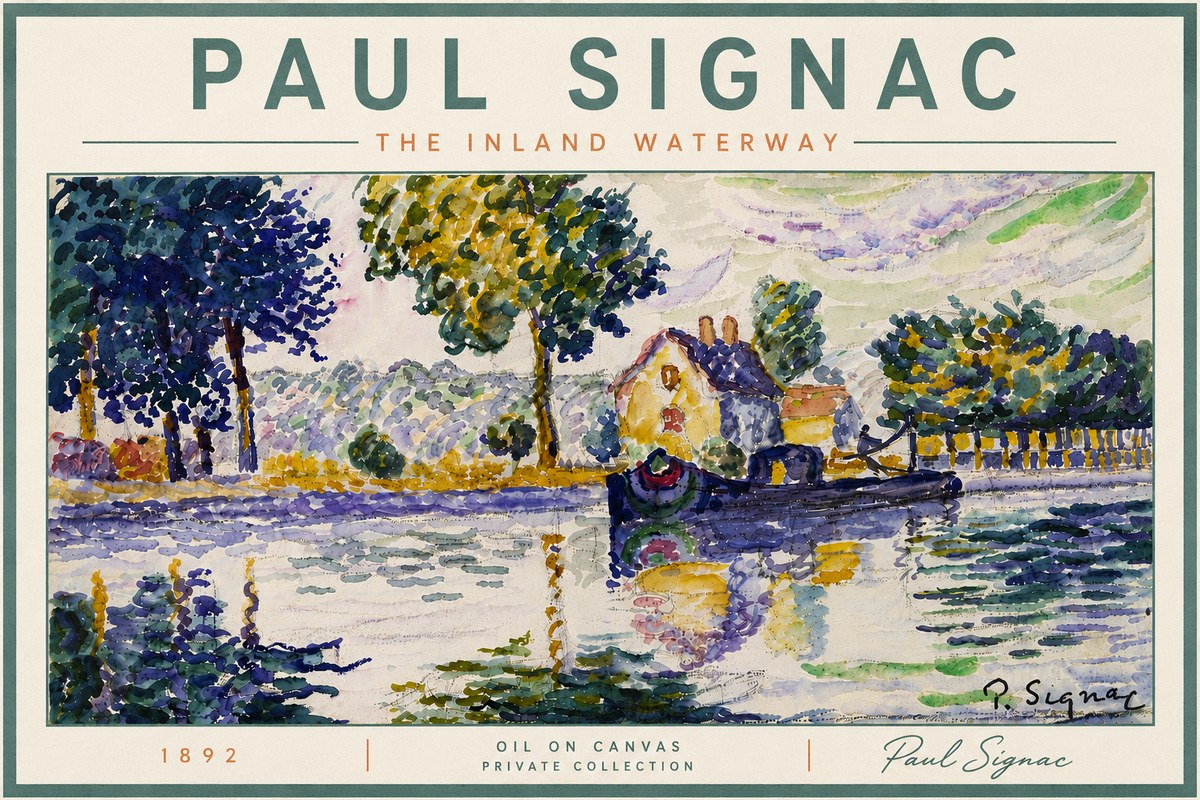Signac The Inland Waterway No6 - Plakat