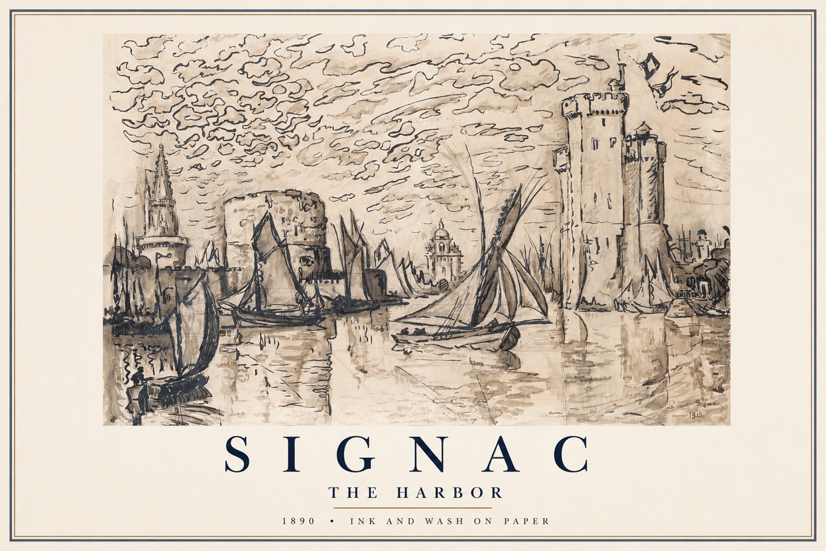 Signac The Harbor II No1 - Plakat