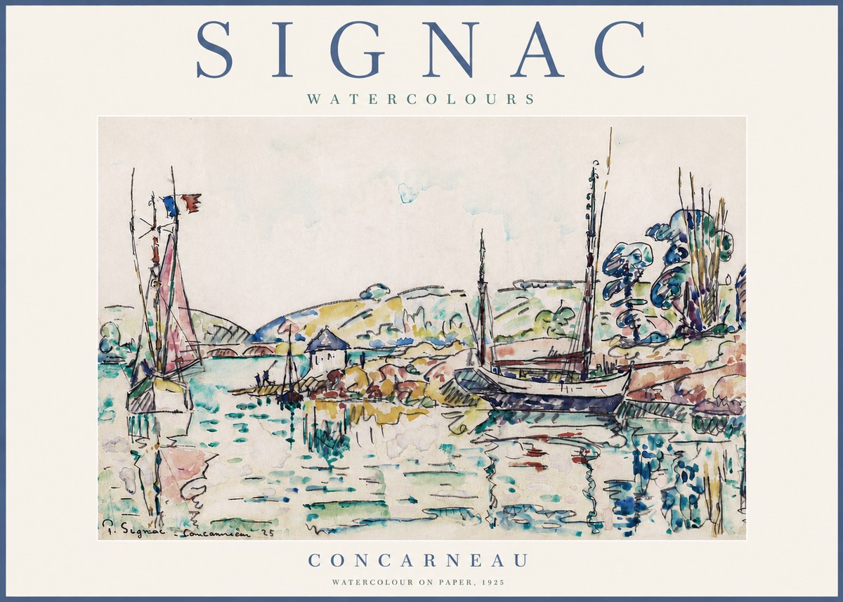 Signac Concarneau No3 - Plakat