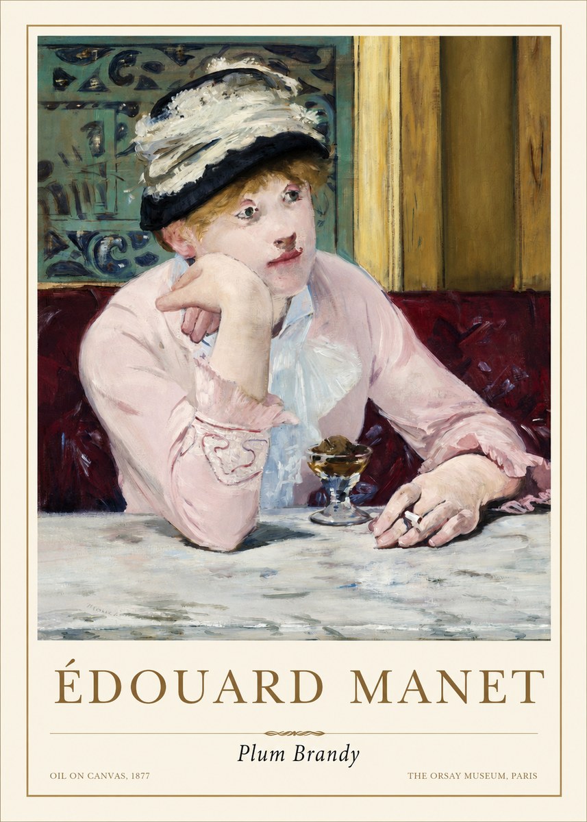 Édouard Manet Plum Brandy No1 - Plakat