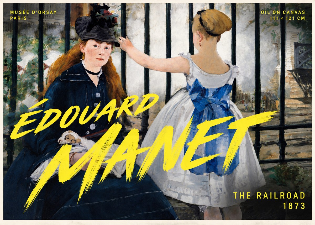Édouard Manet The Railroad No5 - Plakat