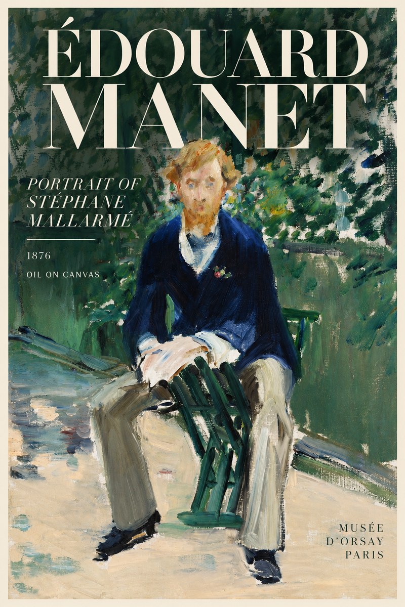 Édouard Manet Portrait of Stéphane Mallarmé II No6 - Plakat