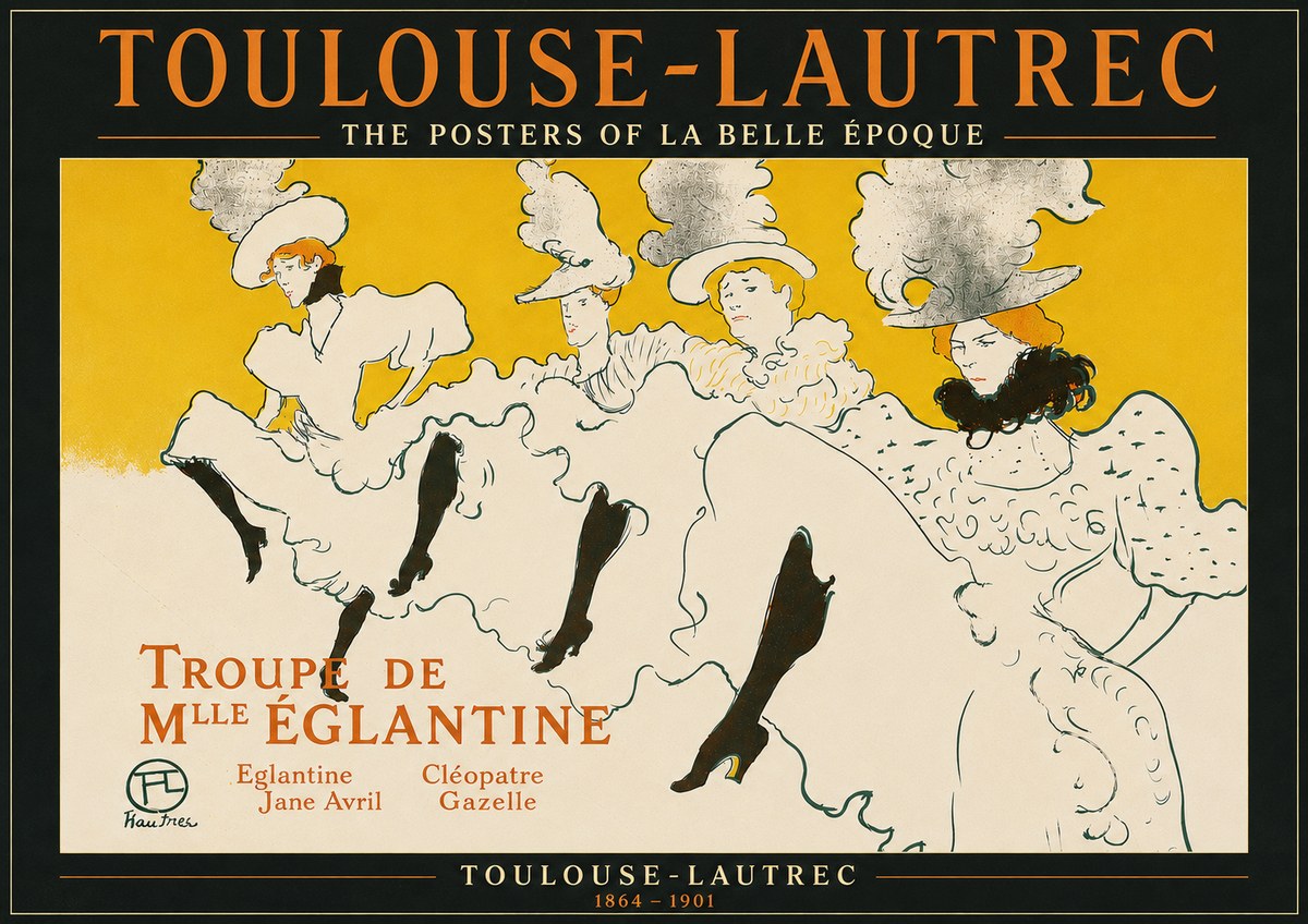 Toulouse-Lautrec Troupe De Mlle Églantine No6 - Plakat