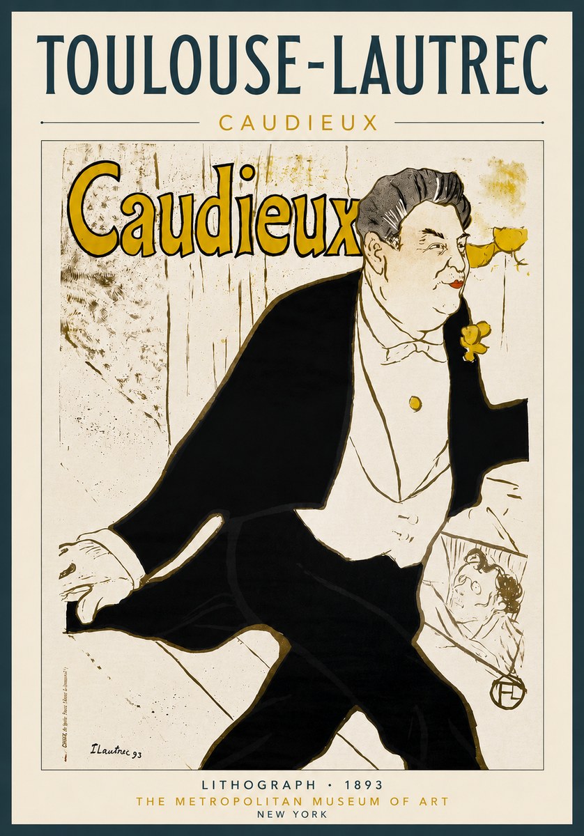 Toulouse-Lautrec Caudieux No4 - Plakat