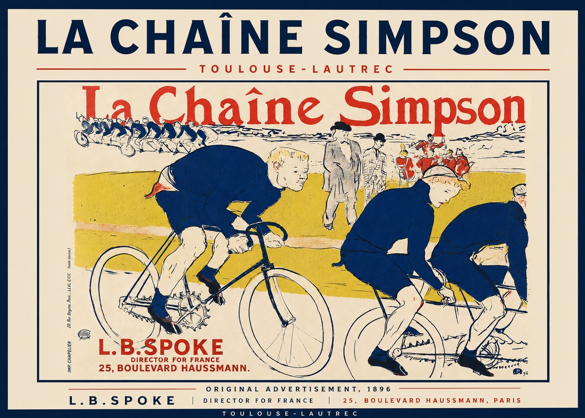 Toulouse-Lautrec La Chaîne Simpson No4 - Plakat