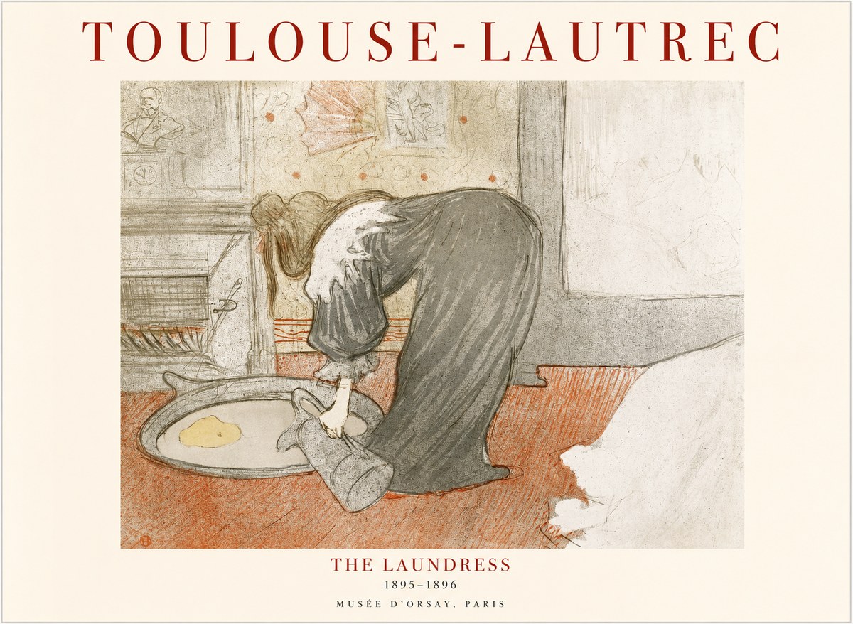 Toulouse-Lautrec The Laundress No1 - Plakat