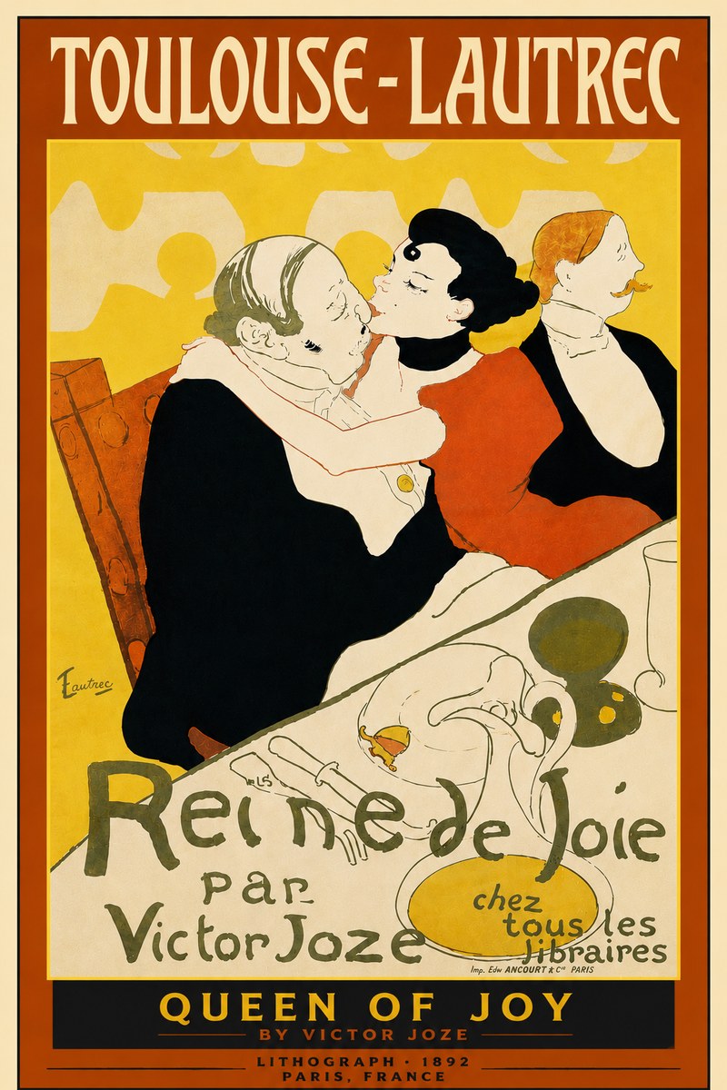 Toulouse-Lautrec Reine De Joie II No6 - Plakat