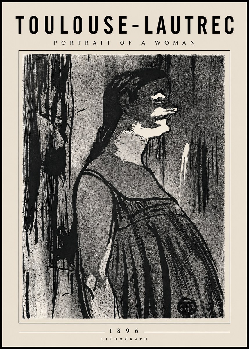 Toulouse-Lautrec Portrait of a Woman III No6 - Plakat
