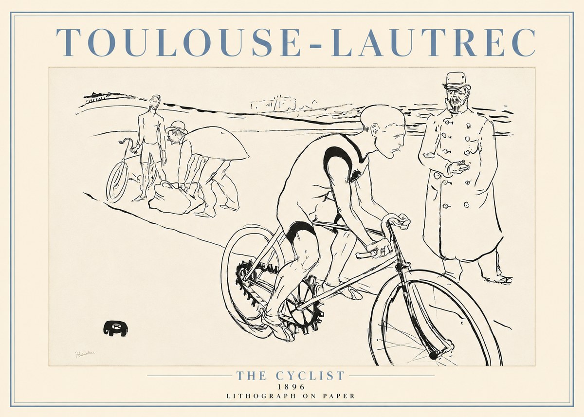 Toulouse-Lautrec The Cyclist No4 - Plakat