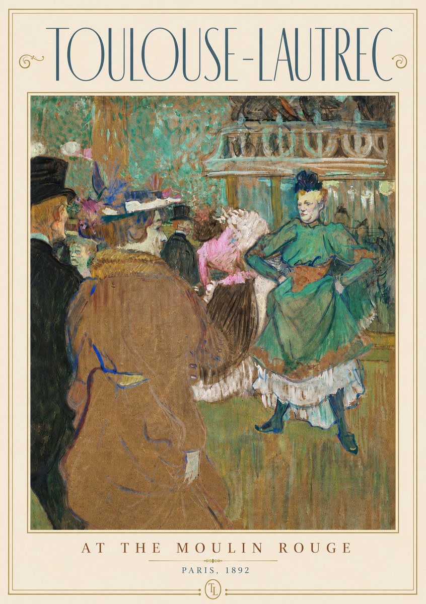 Toulouse-Lautrec At the Moulin Rouge XIII No3 - Plakat
