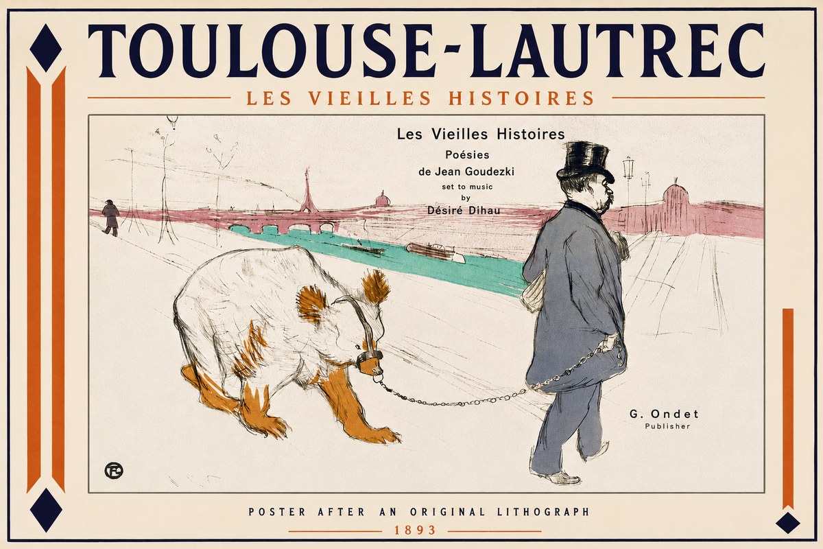 Toulouse-Lautrec Les Vieilles Histoires I No4 - Plakat
