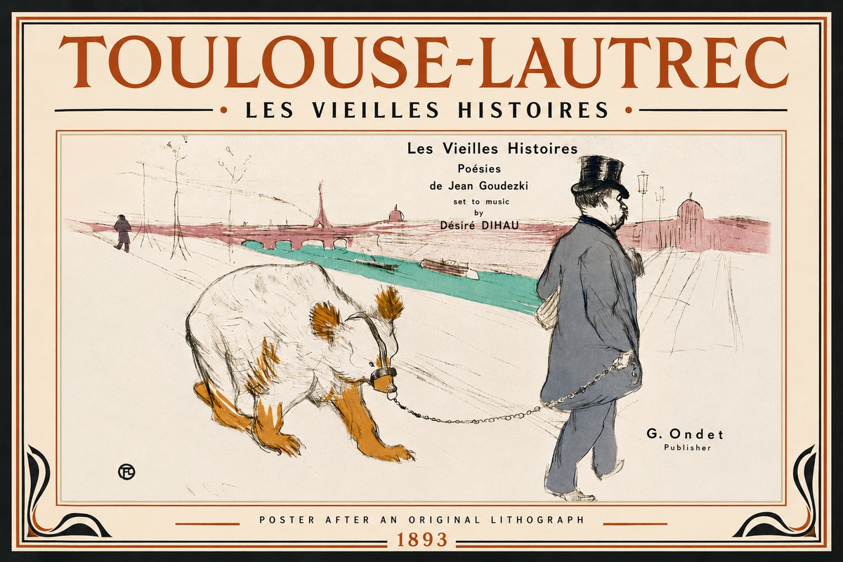 Toulouse-Lautrec Les Vieilles Histoires I No5 - Plakat