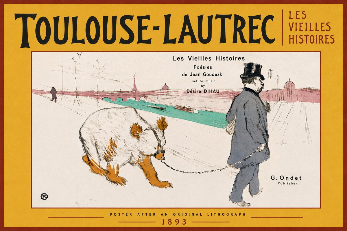 Toulouse-Lautrec Les Vieilles Histoires I No6 - Plakat