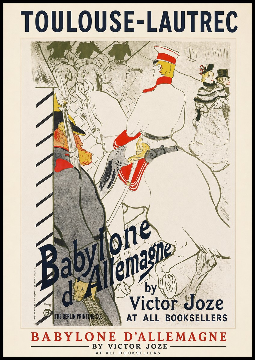 Toulouse-Lautrec Babylone D'allemagne No1 - Plakat