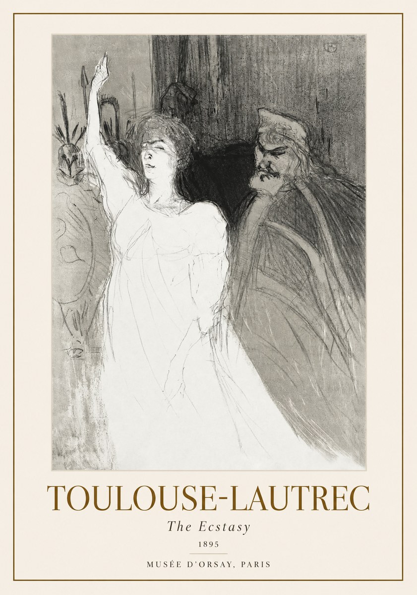 Toulouse-Lautrec The Ecstasy No1 - Plakat