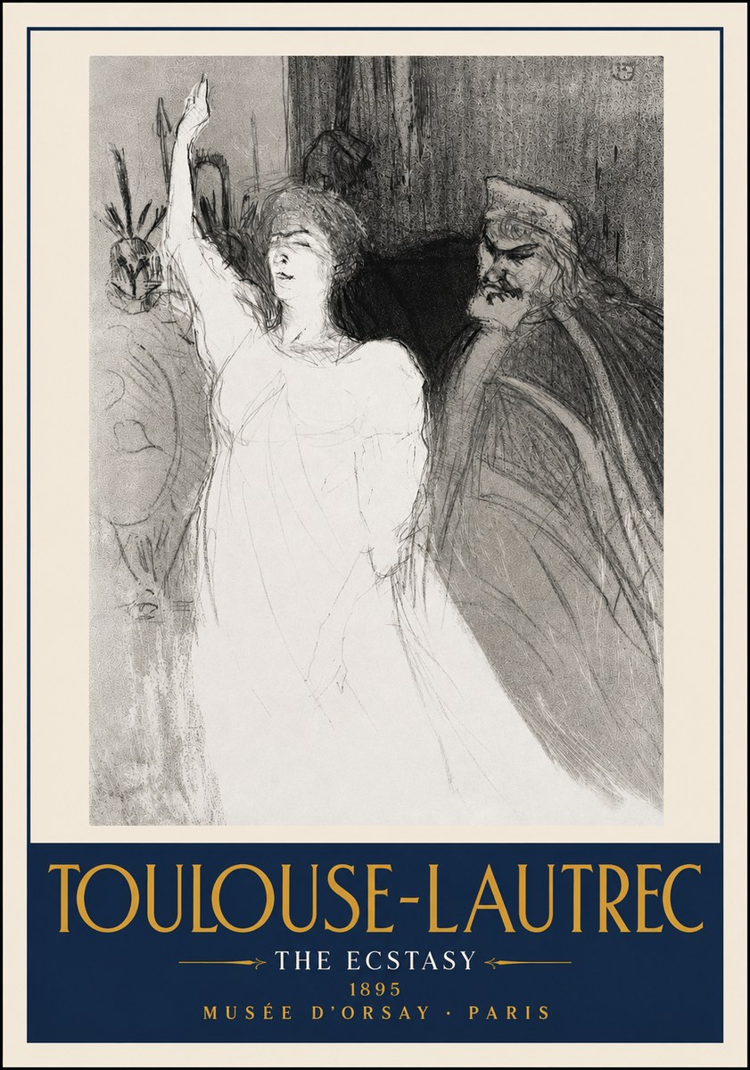 Toulouse-Lautrec The Ecstasy No4 - Plakat