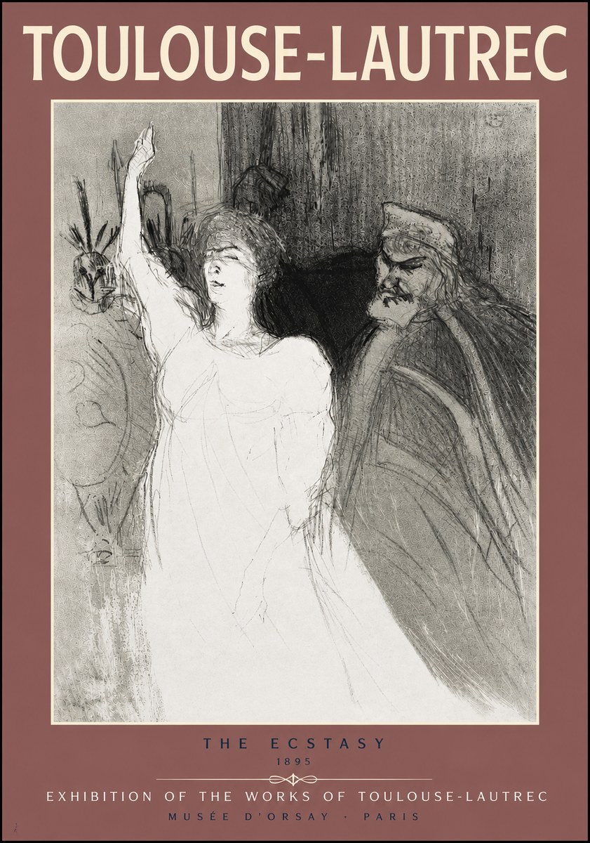 Toulouse-Lautrec The Ecstasy No5 - Plakat
