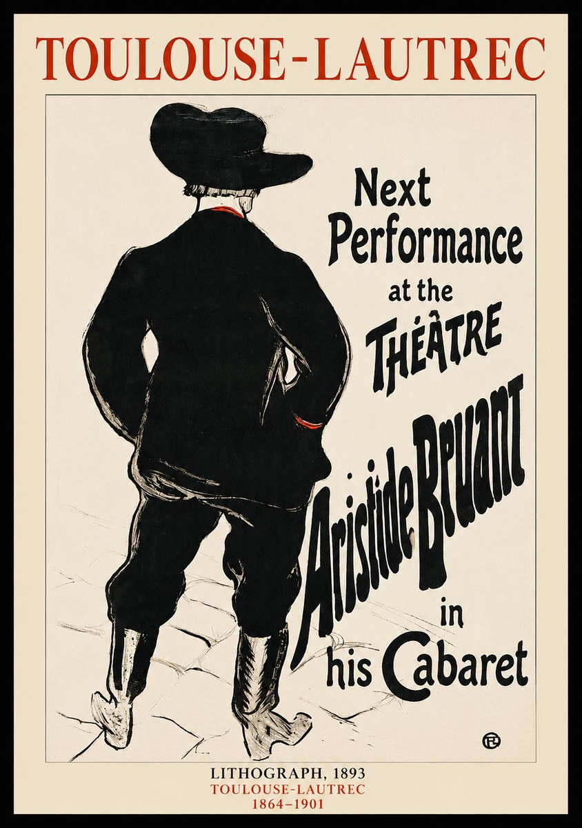 Toulouse-Lautrec Next Performance at the Théâtre Aristide Bruant in His Cabaret No1 - Plakat