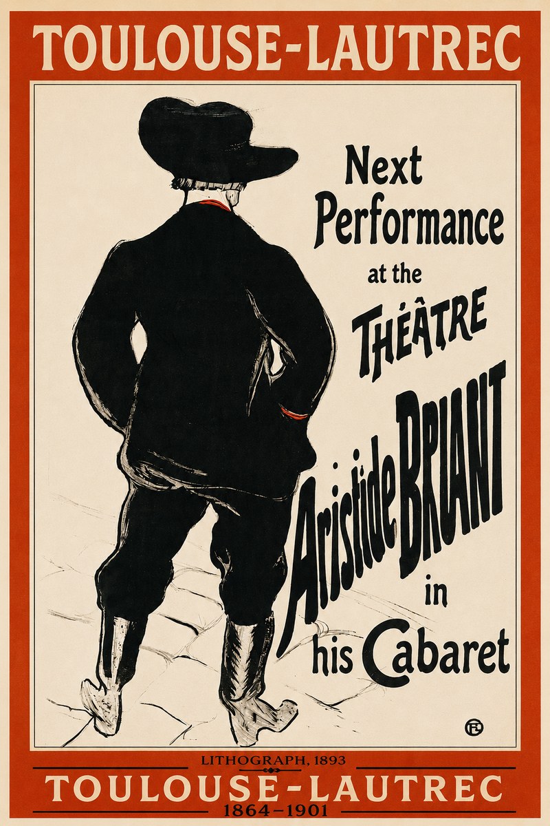 Toulouse-Lautrec Next Performance at the Théâtre Aristide Bruant in His Cabaret No2 - Plakat