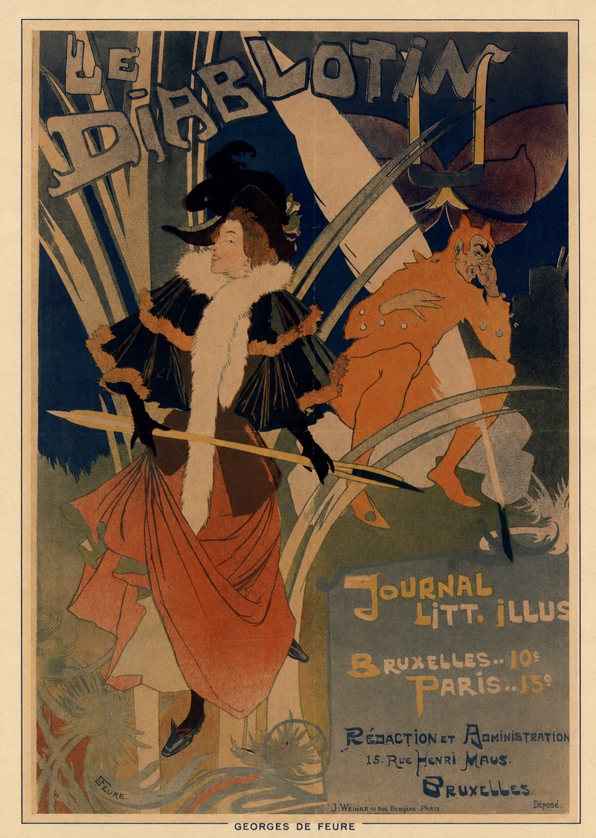 Georges de Feure Le Diablotin I No6 - Plakat