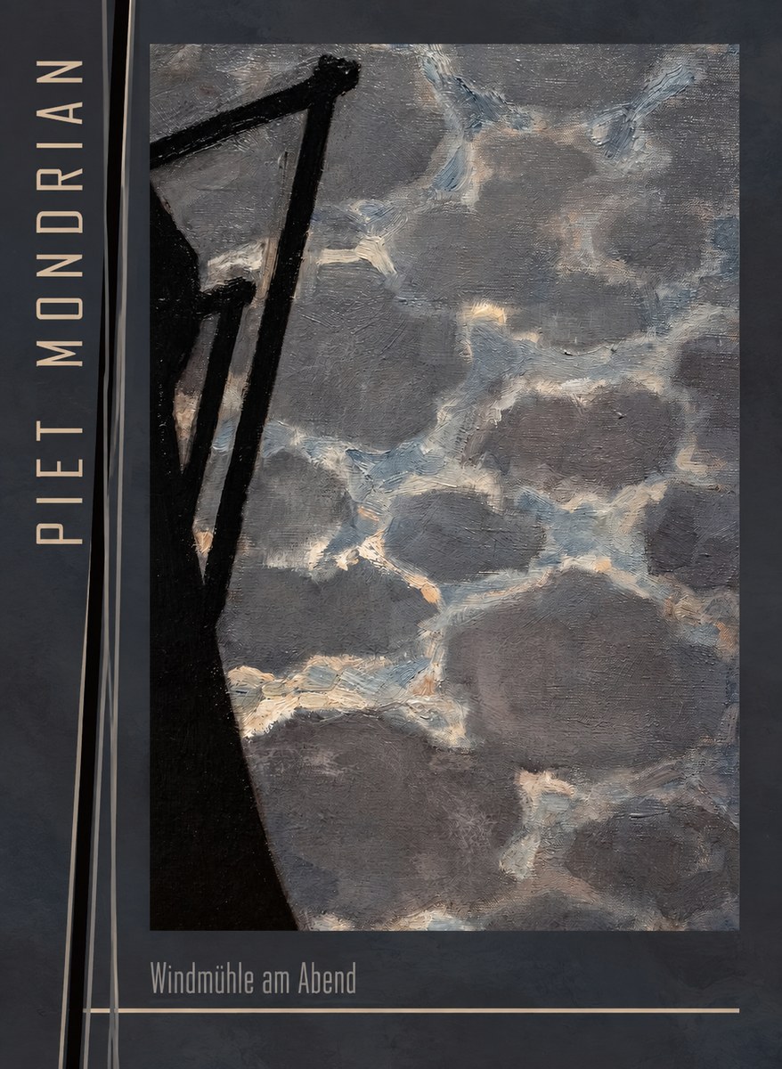 Piet Mondrian Windmühle Am Abend I No3 - Plakat