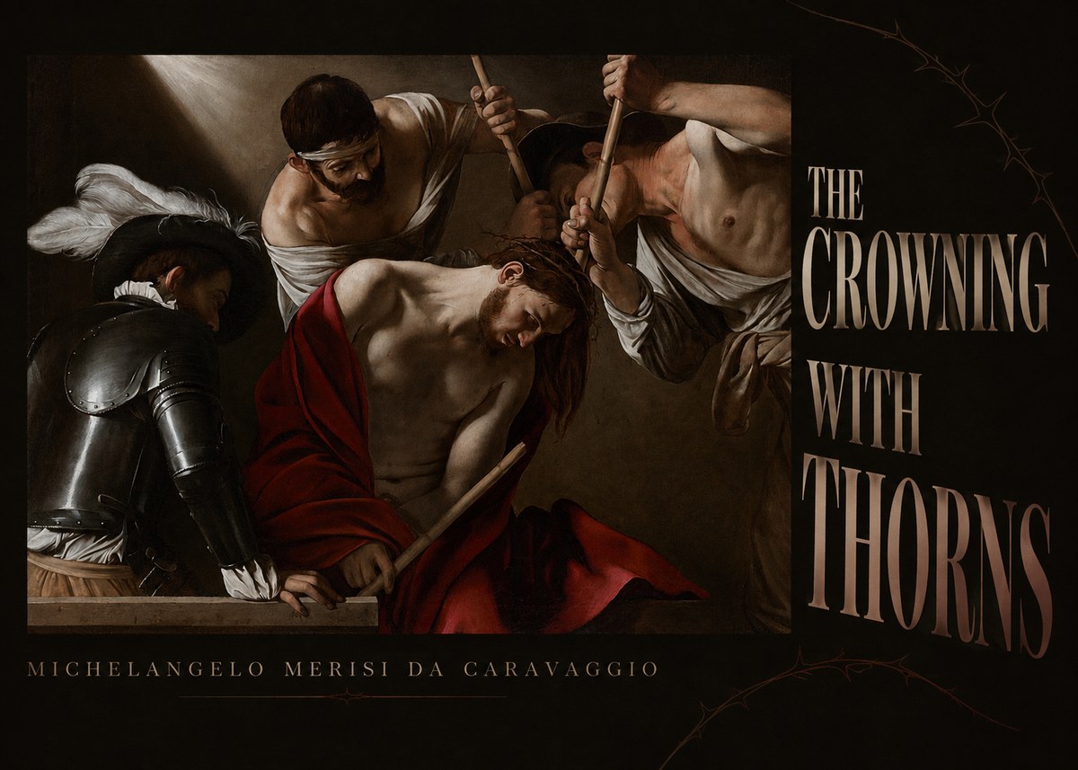Michelangelo Merisi da Caravaggio The Crowning with Thorns I No5 - Plakat