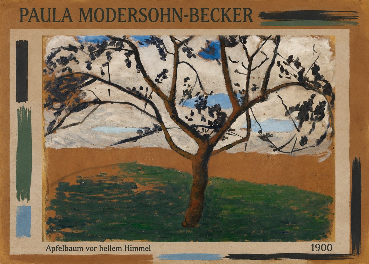 Paula Modersohn-Becker Apfelbaum Vor Hellem Himmel No2 - Plakat