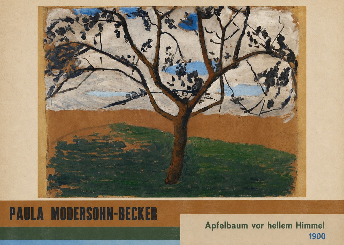 Paula Modersohn-Becker Apfelbaum Vor Hellem Himmel No4 - Plakat