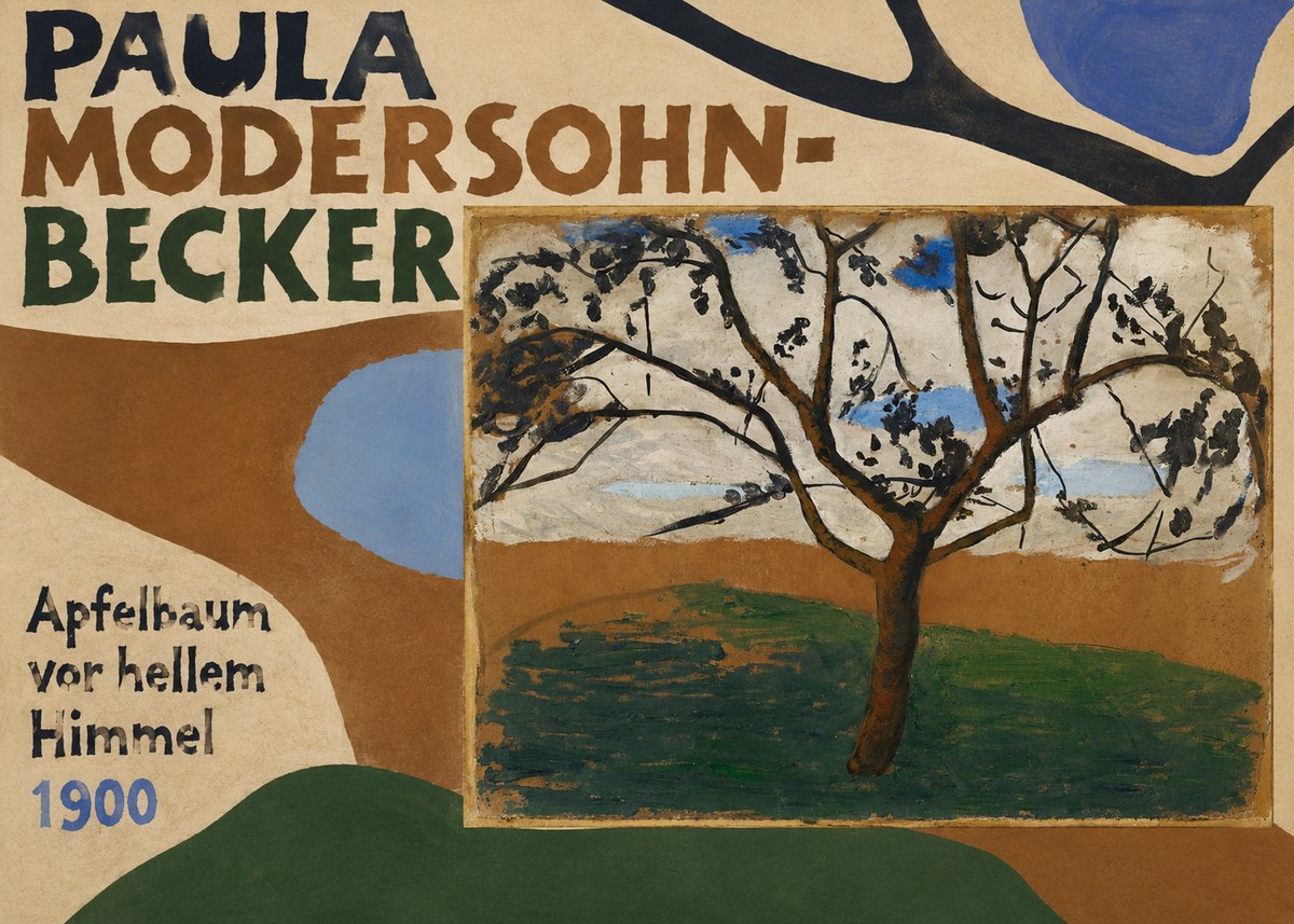 Paula Modersohn-Becker Apfelbaum Vor Hellem Himmel No6 - Plakat