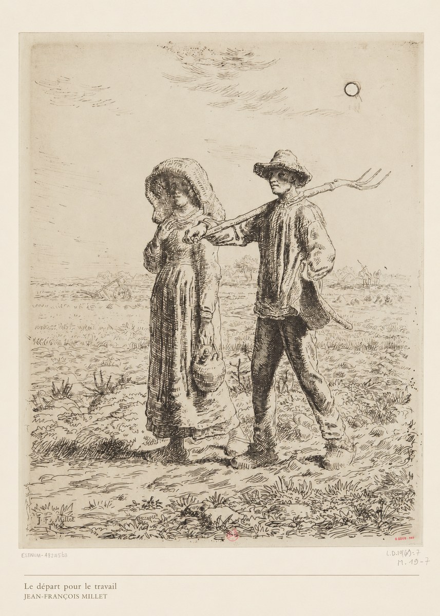 Jean-François Millet Le Départ Pour Le Travail II No6 - Plakat