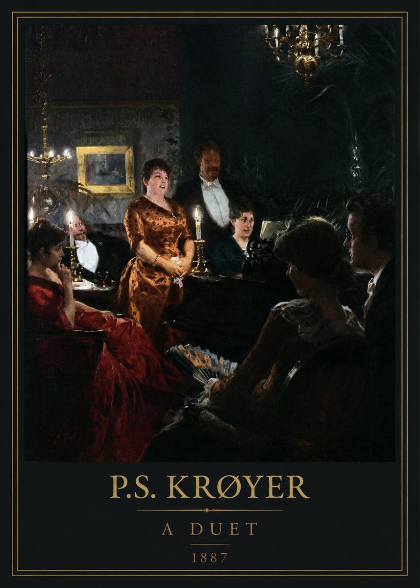 P.S. Krøyer A Duet No5 - Plakat