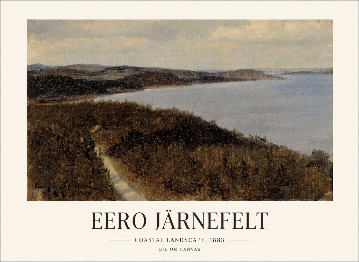 Eero Järnefelt Coastal Landscape, 1883 No1 - Plakat