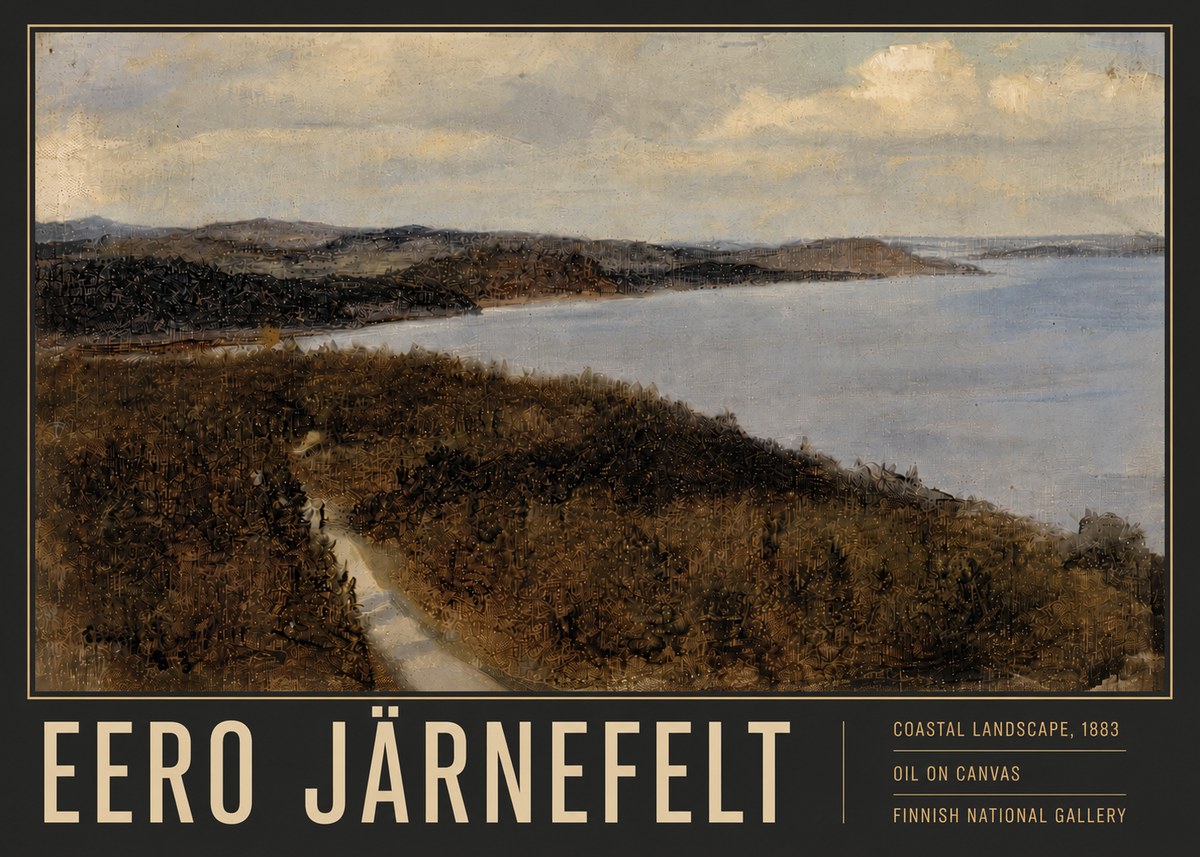 Eero Järnefelt Coastal Landscape, 1883 No6 - Plakat