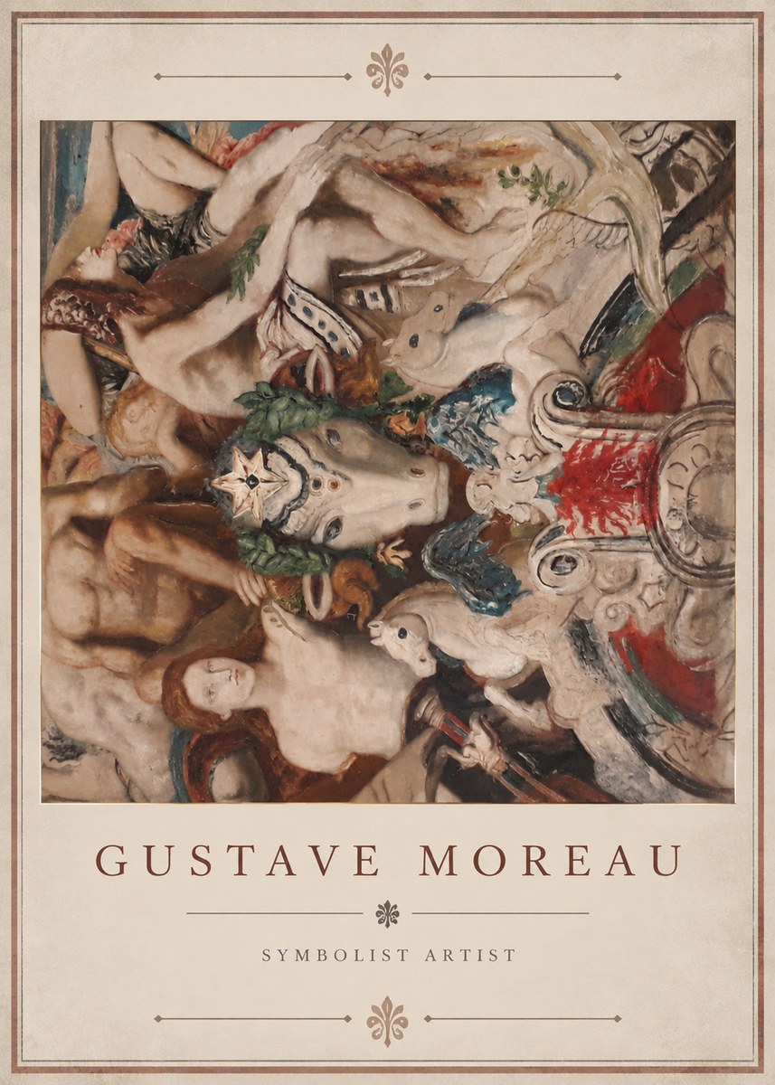 Gustave Moreau Mythological Composition No2 - Plakat