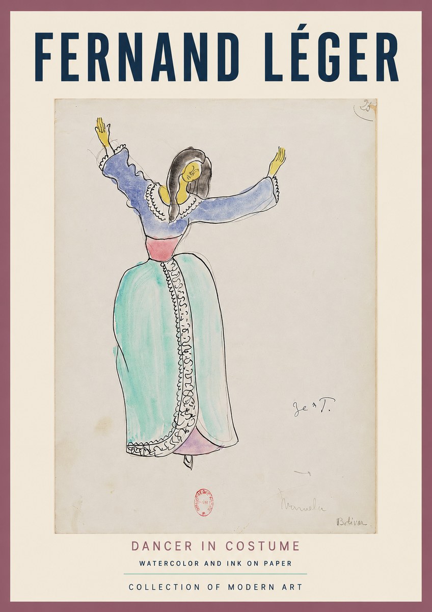Fernand Léger Manuela Bolívar I No2 - Plakat
