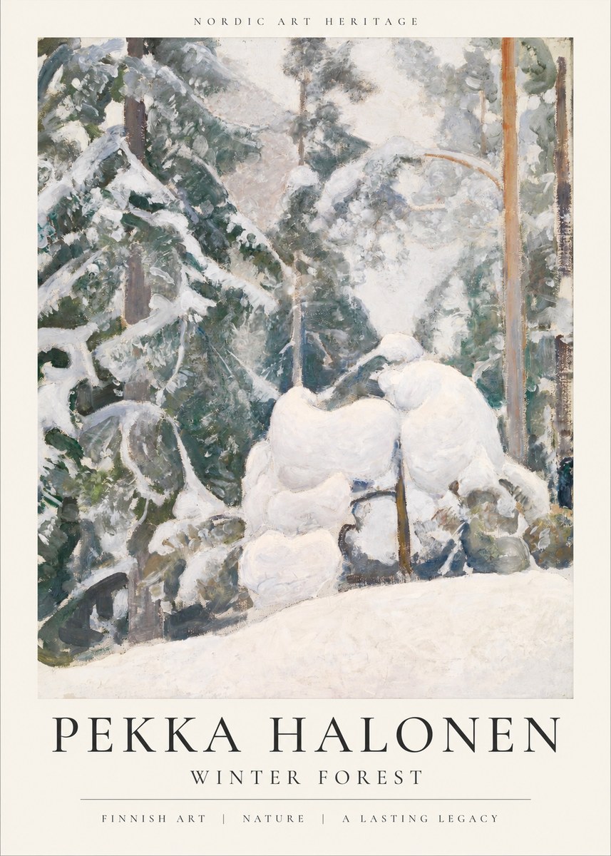 Pekka Halonen Winter Forest II No1 - Plakat