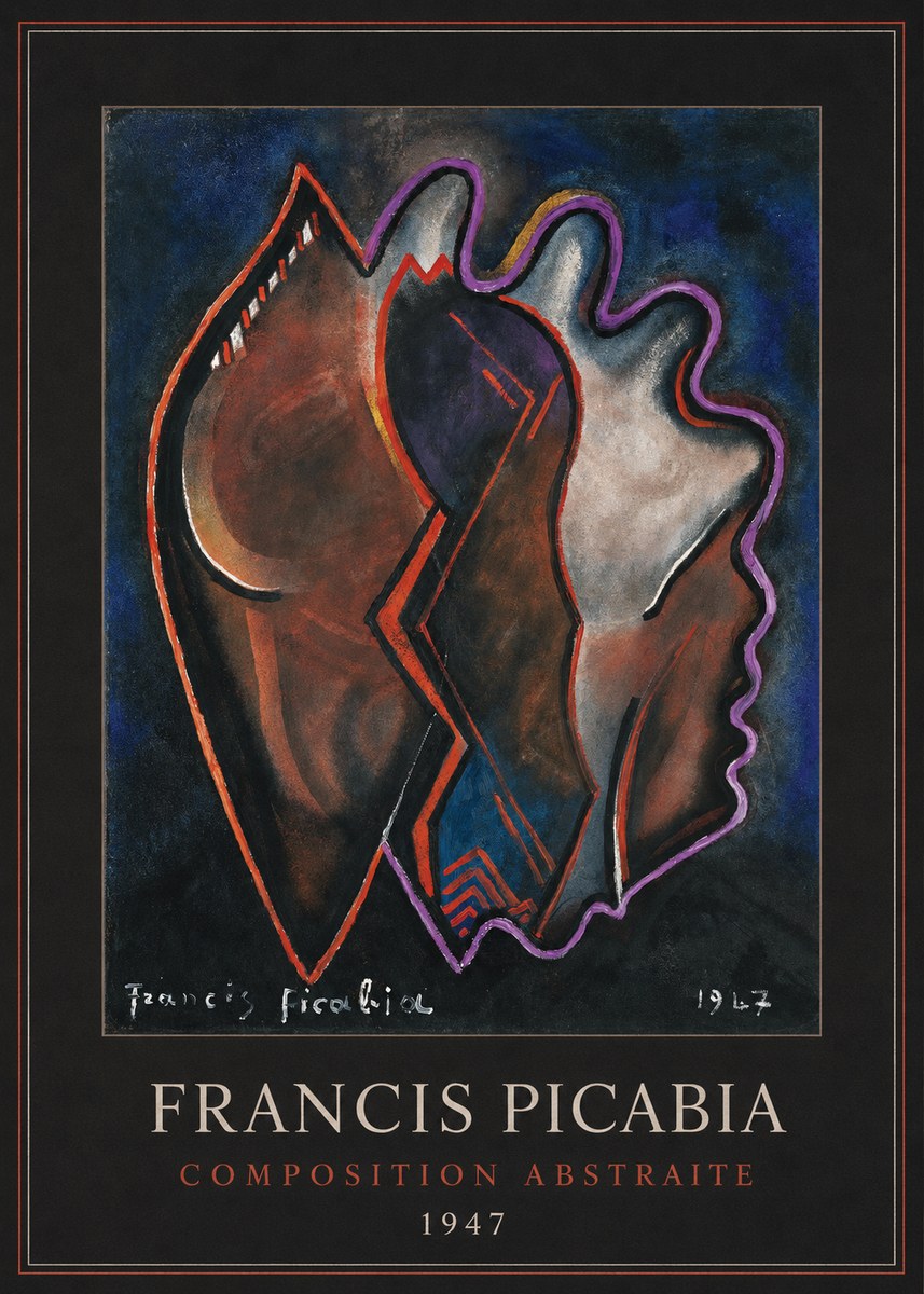 Francis Picabia Composition Abstraite No3 - Plakat