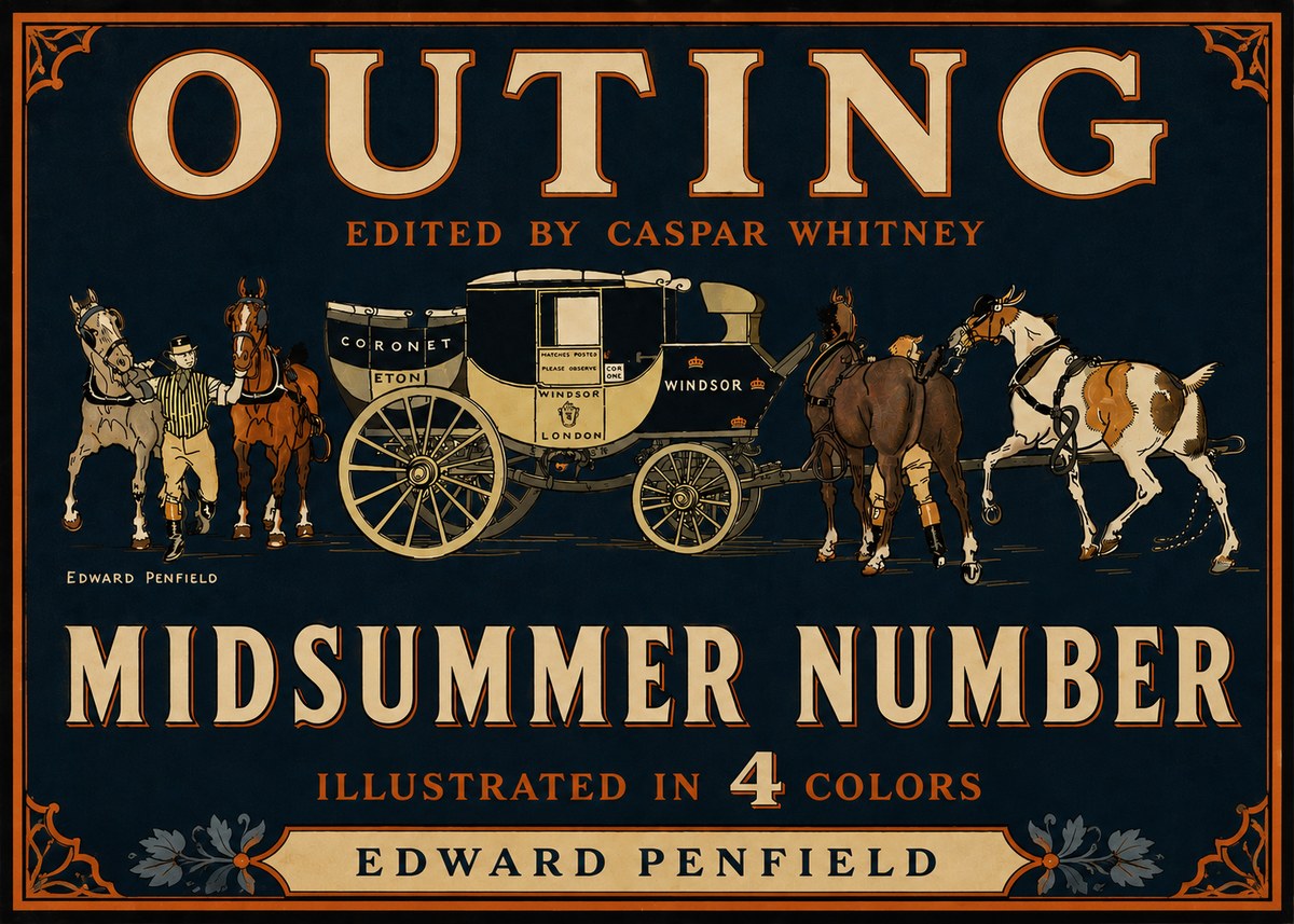 Edward Penfield Outing - Midsummer Number No5 - Plakat