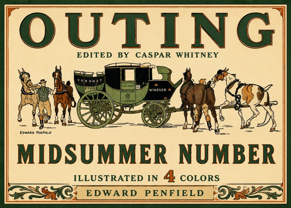 Edward Penfield Outing - Midsummer Number No6 - Plakat