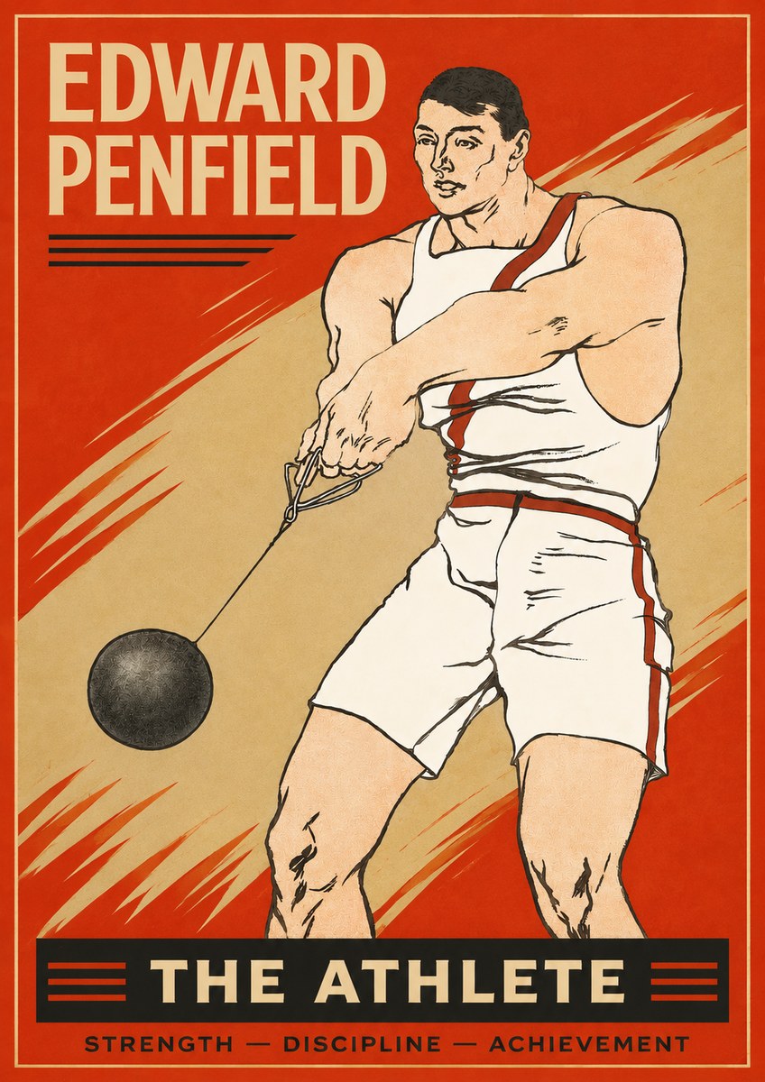 Edward Penfield The Athlete No2 - Plakat