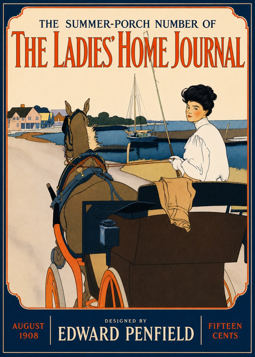 Edward Penfield The Ladies' Home Journal No4 - Plakat