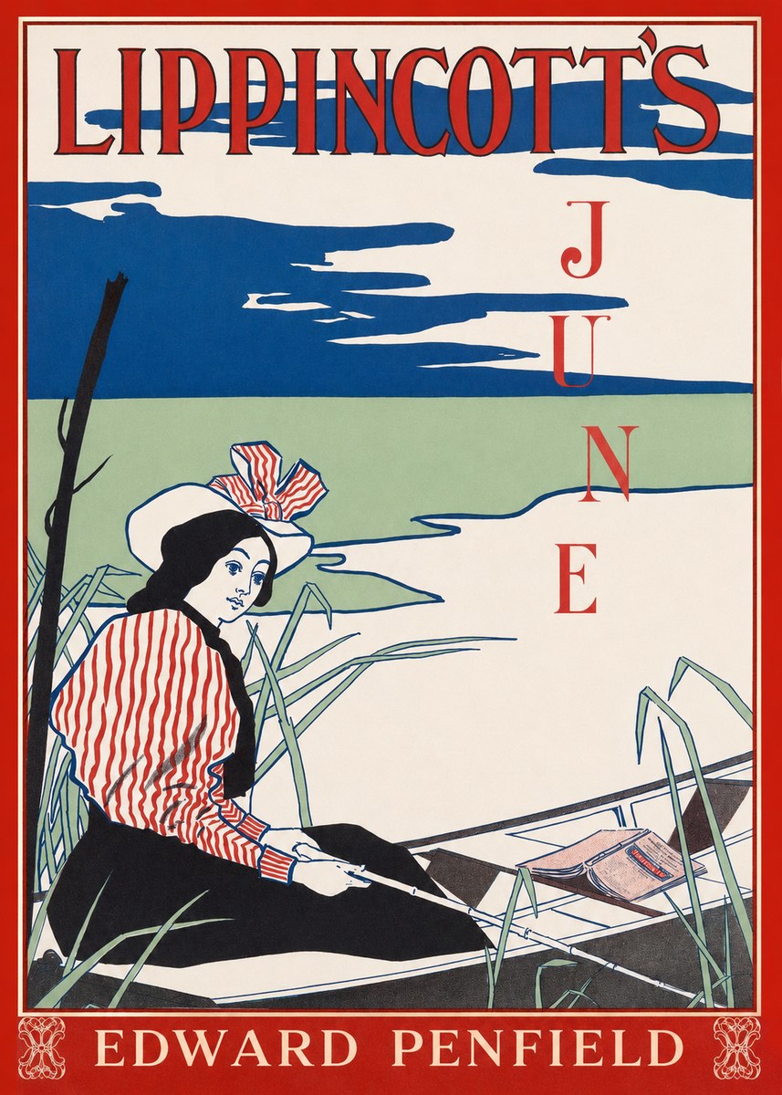 Edward Penfield Lippincott's June No1 - Plakat
