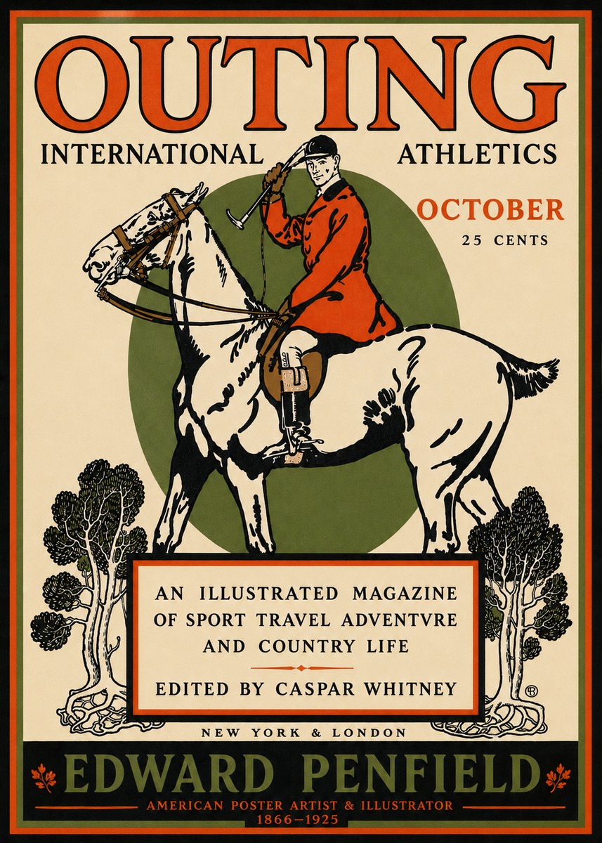 Edward Penfield Outing No4 - Plakat